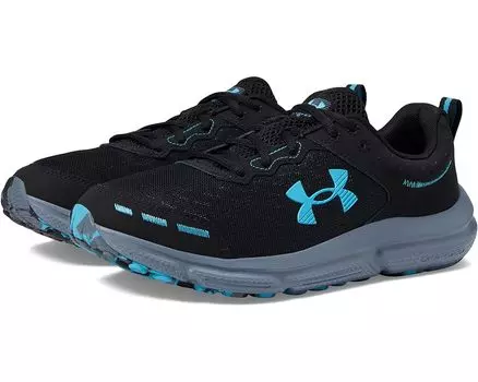 Кроссовки Under Armour Charged Assert 10, цвет Black/Black/Blue Surf