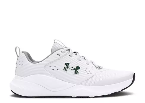 Кроссовки Under Armour Charged Commit 4, цвет White Forest Green
