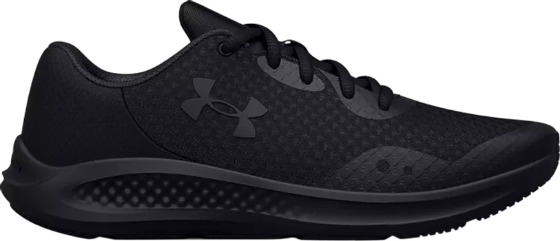 Кроссовки Under Armour Charged Pursuit 3 GS Triple Black, черный
