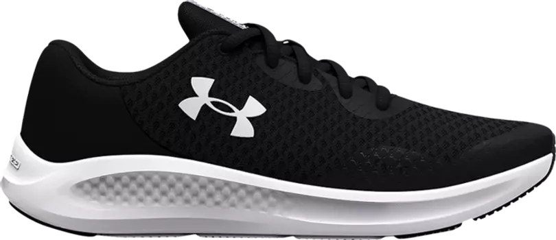 Кроссовки Under Armour Charged Pursuit 3 GS Black White, черный