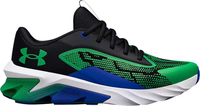 Кроссовки Under Armour Charged Scramjet 4 GS Black Versa Blue, черный