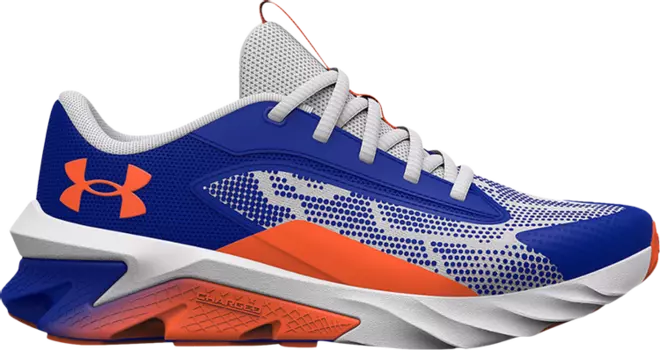 Кроссовки Under Armour Charged Scramjet 4 GS Royal Halo Grey, синий