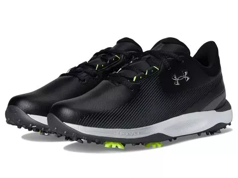 Кроссовки Under Armour Drive Fade Golf Shoes, цвет Black/Black/Metallic Silver