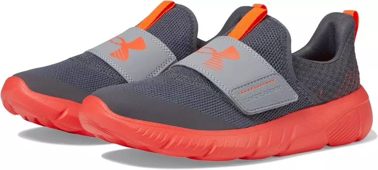 Кроссовки Under Armour Grade School Flash, цвет Castlerock/Steel/Phoenix Fire
