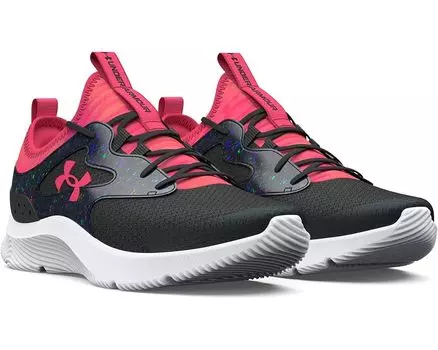 Кроссовки Under Armour Grade School Infinity 2.0 Novelty, цвет Black/Black/Pink Shock