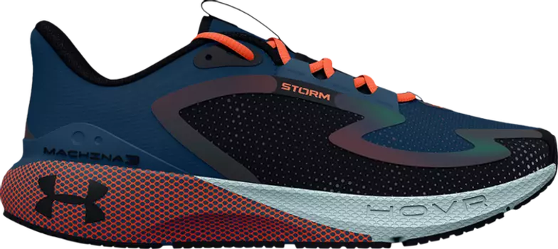 Кроссовки Under Armour HOVR Machina 3 Storm Petrol Blue Orange, синий