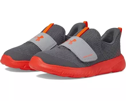Кроссовки Under Armour Kids Flash, цвет Castlerock/Steel/Phoenix Fire