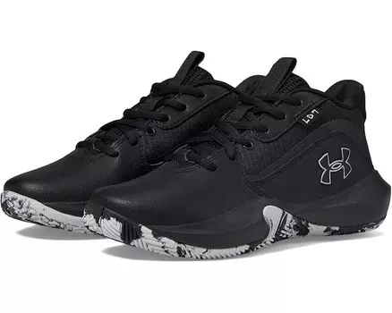 Кроссовки Under Armour Kids Grade School Lockdown 7, цвет Black/Black/Metallic Silver