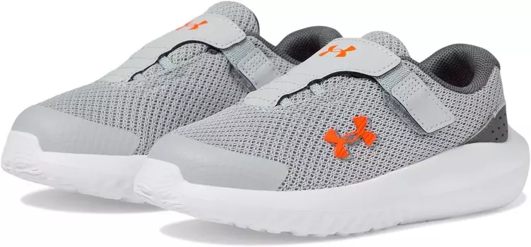 Кроссовки Under Armour Kids Infant Surge 4 Alternate Closure, цвет Mod Gray/Castlerock/Phoenix Fire