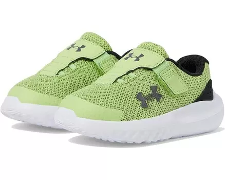 Кроссовки Under Armour Kids Infant Surge 4 Alternate Closure, цвет Morph Green/Black/Castlerock