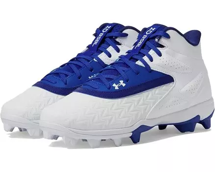 Кроссовки Under Armour Kids Leadoff Mid RM Jr. 3.0, цвет Royal/White/Royal