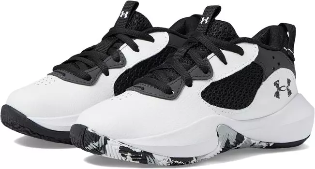 Кроссовки Under Armour Kids Lockdown 6 Sneaker Under Armour, цвет White/Black/Black