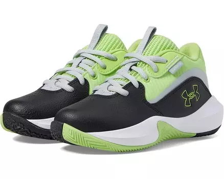 Кроссовки Under Armour Kids Pre School Lockdown 7, цвет Black/Mod Gray/Morph Green