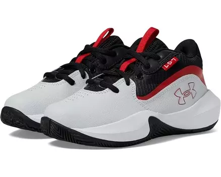 Кроссовки Under Armour Kids Pre School Lockdown 7, цвет Distant Gray/Castlerock/Red