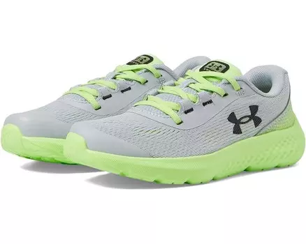 Кроссовки Under Armour Kids Pre School Rogue 3 Alternate Lace, цвет Mod Gray/Morph Green/Black