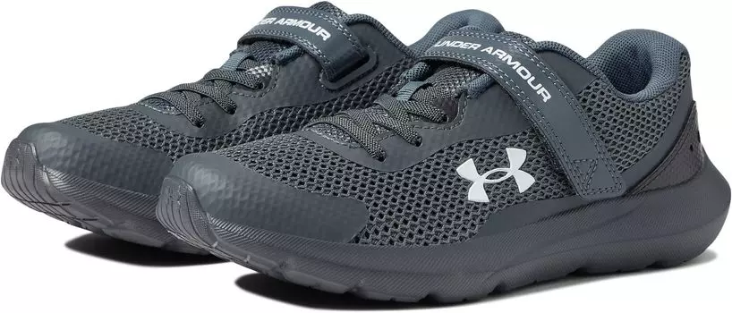 Кроссовки Under Armour Kids Surge 3 AC Sneakers Under Armour, цвет Pitch Gray/Jet Gray/White