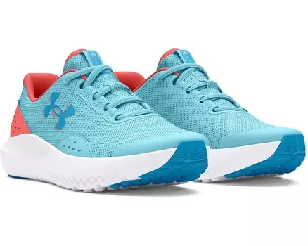 Кроссовки Under Armour Kids Surge 4 Sneakers, цвет Sky Blue/Coho/Capri