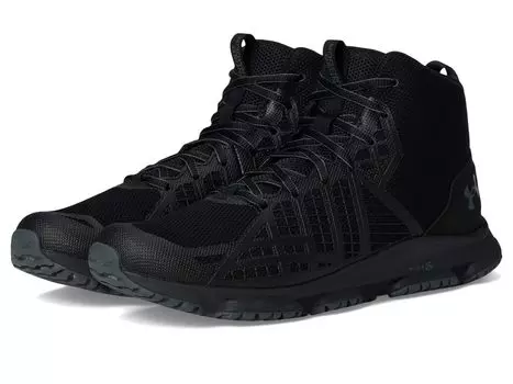 Кроссовки Under Armour Micro G Strikefast Mid, цвет Black/Black/Pitch Gray