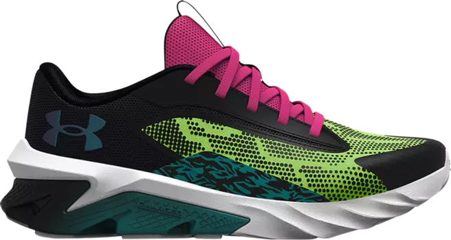 Кроссовки Under Armour Scramjet 4 Wild PS Black Quirky Lime, черный