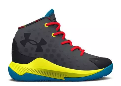 Кроссовки Under Armour SOUR PATCH KIDS X CURRY 1 RETRO TD 'PITCH GREY', серый