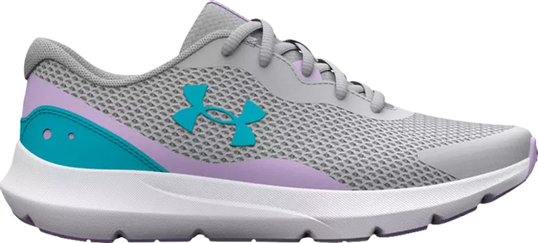 Кроссовки Under Armour Surge 3 GS Grey Blue Purple, серый