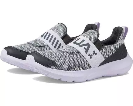 Кроссовки Under Armour Surge 3 Slip-On, цвет Jet Gray/Nebula Purple/Jet Gray