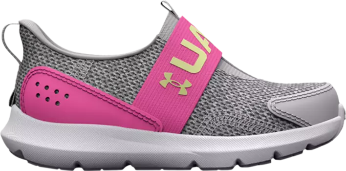 Кроссовки Under Armour Surge 3 Slip TD Halo Grey Rebel Pink, серый