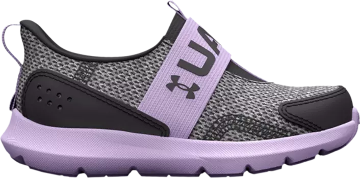 Кроссовки Under Armour Surge 3 Slip TD Jet Grey Nebula Purple, серый