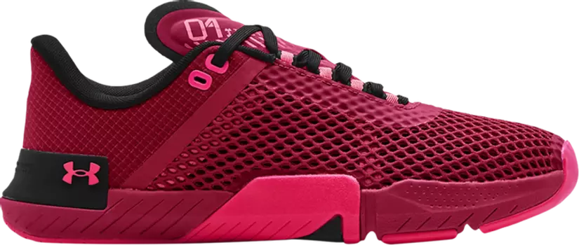 Кроссовки Under Armour TriBase Reign 4 Black Rose, розовый