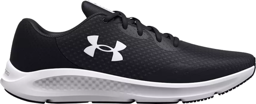 Кроссовки Under Armour Wmns Charged Pursuit 3 Wide Black White, черный