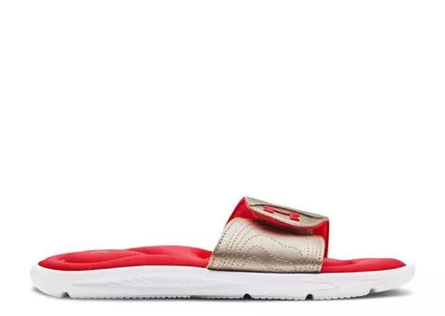 Кроссовки Under Armour WMNS IGNITE 9 SLIDE 'WHITE METALLIC FADED GOLD', белый