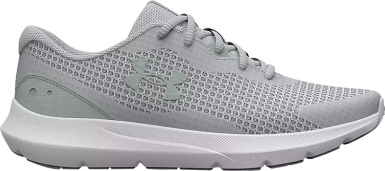 Кроссовки Under Armour Wmns Surge 3 Halo Grey Opal Green, серый
