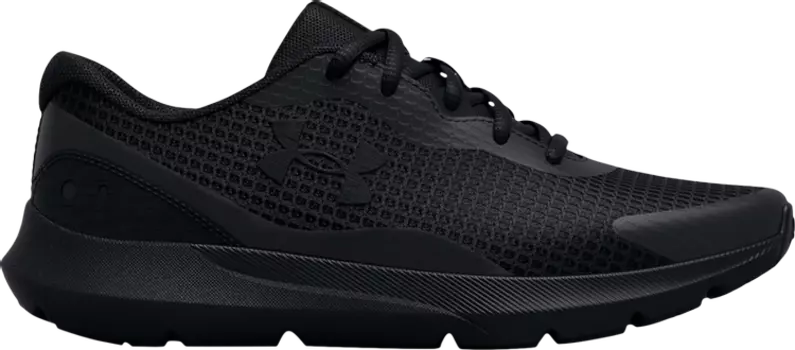 Кроссовки Under Armour Wmns Surge 3 Triple Black, черный