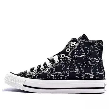 Кроссовки undercover x addict x chuck taylor all star high 'teddy bear' Converse, черный
