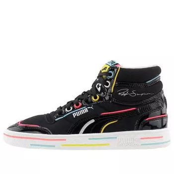Кроссовки unexpected x ralph sampson mid 'black white' Puma, черный