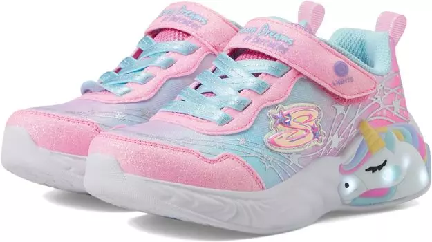 Кроссовки Unicorn Dreams 302299L (Little Kid/Big Kid) SKECHERS KIDS, цвет Pink/Turquoise