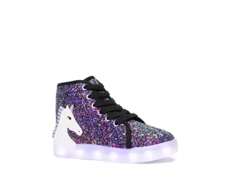 Кроссовки Unicorn High Light-Up Sneaker Fabkids, фиолетовый