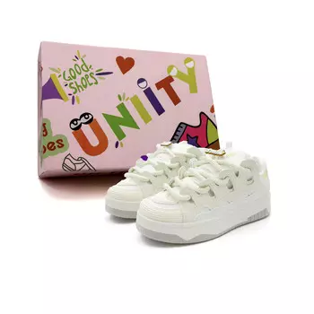 Кроссовки UNIITY Skateboarding Shoes Women's Low-top, черный