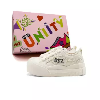 Кроссовки UNIITY Skateboarding Shoes Women's Low-top, черный