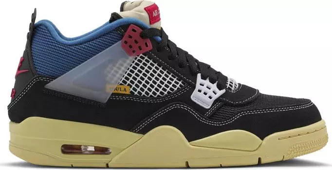 Кроссовки Union LA x Air Jordan 4 Retro Off Noir, синий