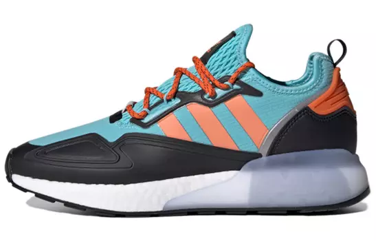 Кроссовки Zx 2K Adidas Originals Boost 'Light Aqua Easy Orange'