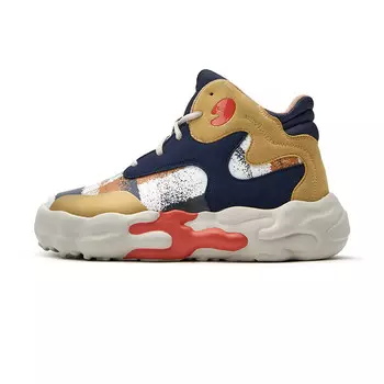 Кроссовки унисекс, массивные, средней высоты U.In, цвет Black & White Garden 5 [Women's]