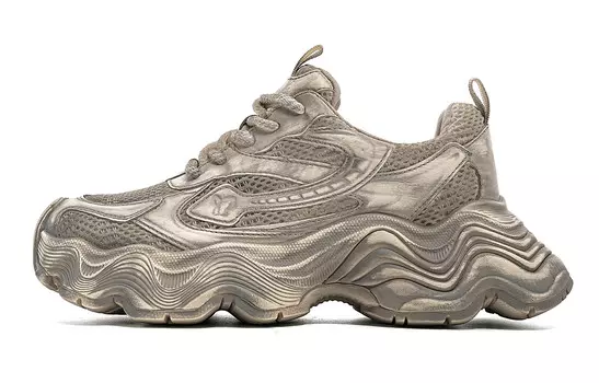 Кроссовки унисекс на толстой подошве серый Eblan