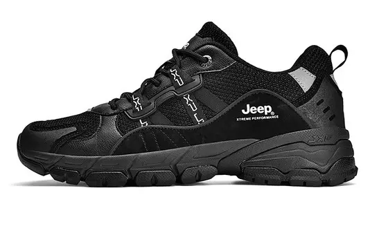 Кроссовки унисекс низкие черные Jeep