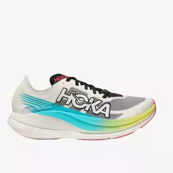 Кроссовки унисекс ROCKET X 2 Hoka, белый/бирюзовый
