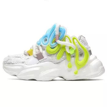 Кроссовки унисекс с низким верхом белого/зеленого цвета Ord