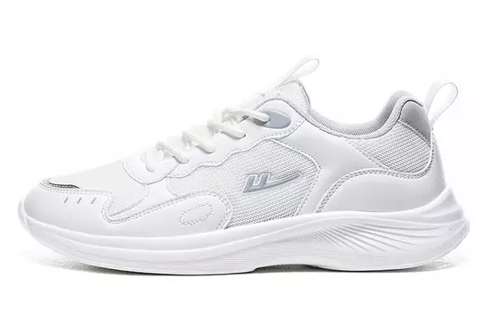 Кроссовки унисекс с низким верхом белые/серые Warrior