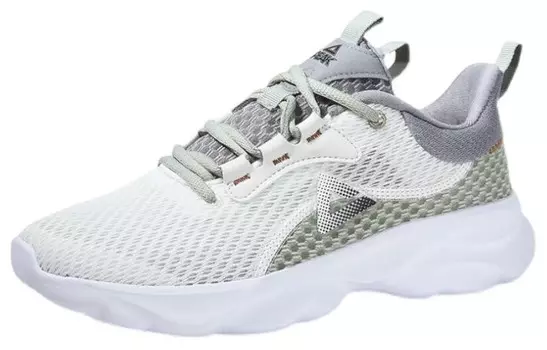 Кроссовки унисекс с низким верхом белые/зеленые Peak