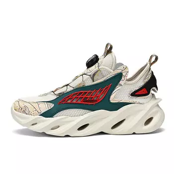 Кроссовки унисекс с низким верхом Cekoom, бежевый/зеленый