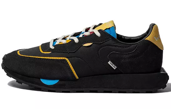 Кроссовки унисекс с низким верхом, черные Norman Walsh